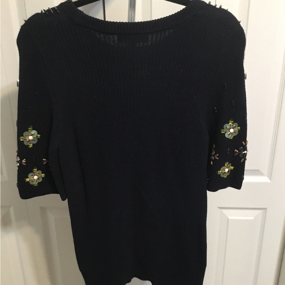 Banana Republic Navy Short Sleeve Sweater